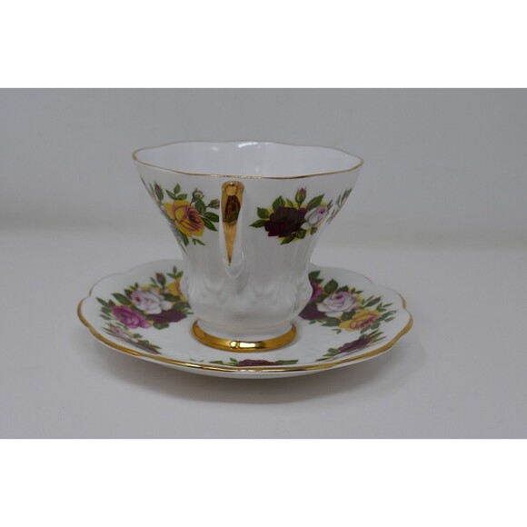 Royal Imperial Summer Time Bone China Tea Cup & Saucer - Picture 4 of 11
